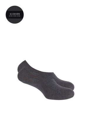 Pack of 2 plain invisible socks Color Navy - 1