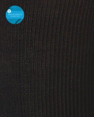 Chaussettes côtelées en coton mercerisé - Antialérgico Couleur Noir - 1 2