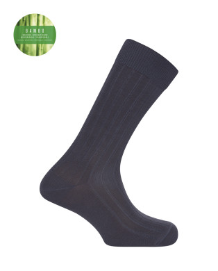 Ribbed bamboo socks Color Grey - 1
