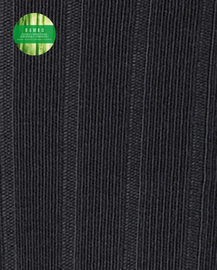 Calcetines de bambú de canalé - puño antipresión Color Gris marengo - 1 2