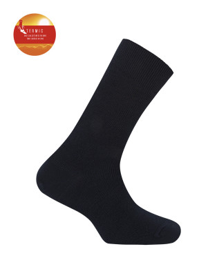 Calcetines de orlón lisos - Termic Color Marino - 1