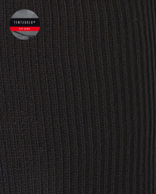 Chaussettes ourlet côtelé - Tentesolo Couleur Noir - 1 2