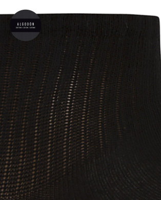 Lot de 3 chaussettes en coton avec revers américain - Basix Couleur Noir - 1 2