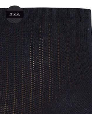 Lot de 3 chaussettes en coton avec revers américain - Basix Couleur Bleu marine - 1 2