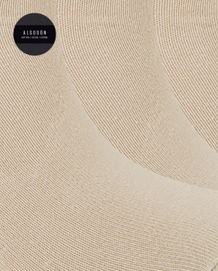 Pack de 3 calcetines de algodón lisos - Basix Color Beige - 1 2