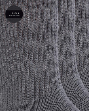 Lot de 3 chaussettes sport coton - revers américain - Basix Couleur Noir - 1 2