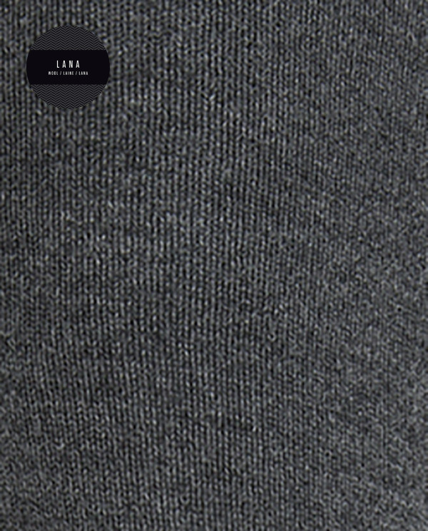 Chaussettes unies en laine mercerisée Couleur Gris - 1 - 2