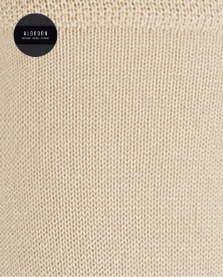 Chaussettes unies en coton Couleur Beige - 1 2