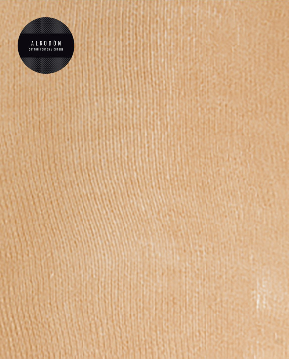 Collants coton uni Couleur Beige - 1 - 2