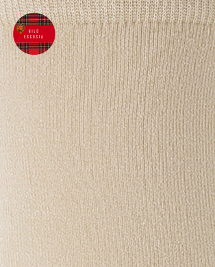 Plain Fil d'Écosse Socks Color Beige - 1 2