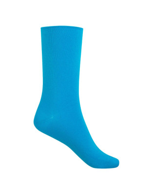 Mitjons de cotó - llisos - puny roulé Color Blau - 1