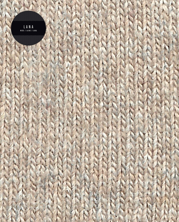 Mitjons de caixmir/llana llisos amb puny roulé Color Beige - 1 - 2