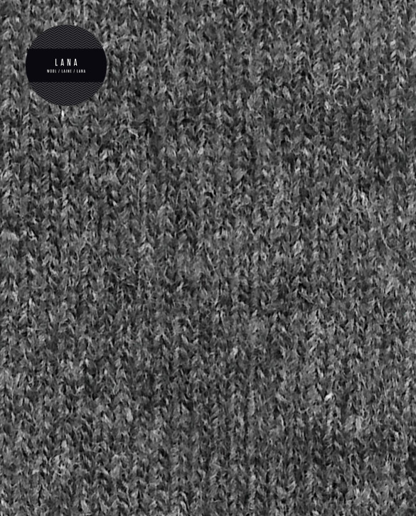 Mitjons de caixmir/llana llisos amb puny roulé Color Gris - 1 - 2