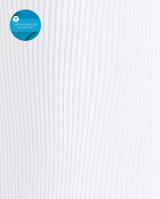 Mitjons de cotó merceritzat de canalé - Antial·lèrgic Color Blanc - 1 2