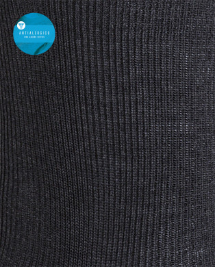 Chaussettes côtelées en coton mercerisé - Antialérgico Couleur Gris fonce - 1 2
