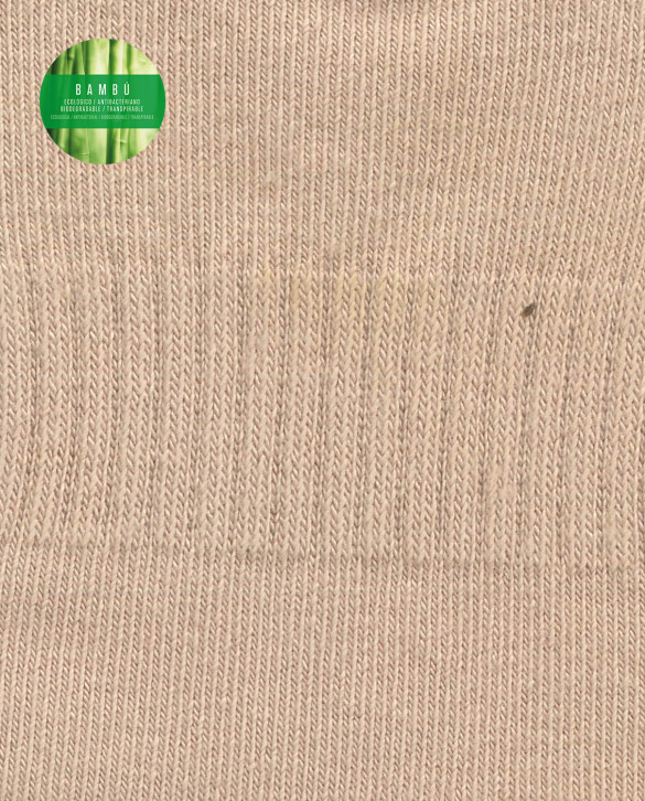 Mitjons de bambú amb doble llengüeta Color Beige - 1 - 2