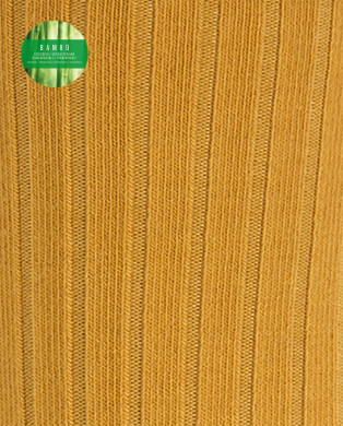 Ribbed bamboo socks - anti-pressure cuff Color Yellow - 1 2