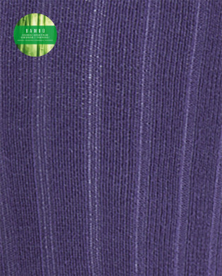 Chaussettes en bambou à côtes riches Couleur Lilas - 1 2