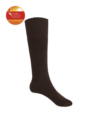Plain socks - Thermal Color Brown - 1