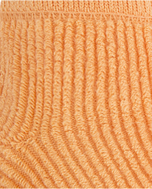 Chaussettes en acrylique avec boucle extérieure - Sweet Home Couleur Orange - 1 2