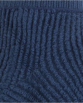 Chaussettes en acrylique avec boucle extérieure - Sweet Home Couleur Bleu - 1 2