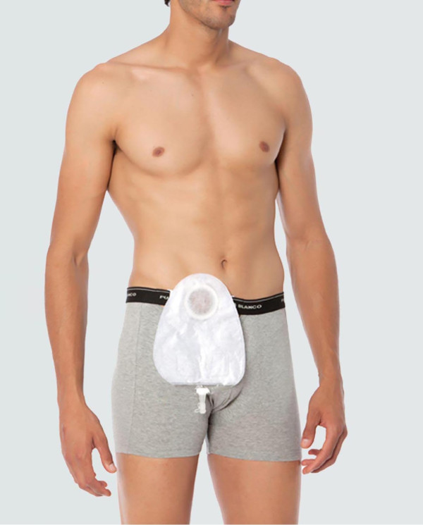 Bóxer Ostomy Color Gris - 1