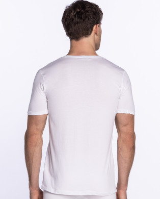 Round neck t-shirt, organic cotton, Ecologix Color White - 1 2