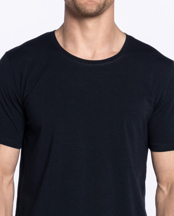 Round neck t-shirt, organic cotton, Ecologix Color Black - 1 - 2 - 3