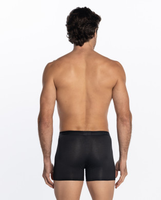 Boxer en coton Supima et micromodal - Luxury Couleur Noir - 1 2