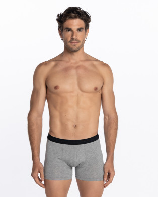 Boxer en coton Supima et micromodal - Luxury Couleur Gris - 1