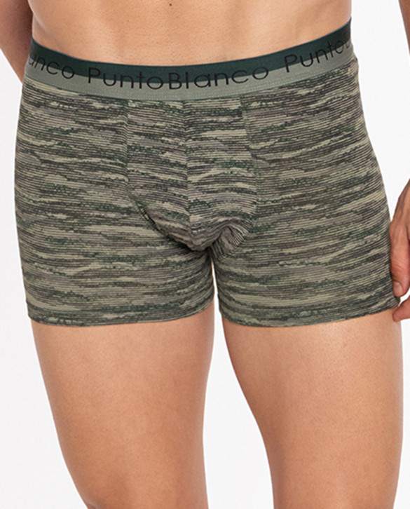 2-pack bamboo and cotton boxers, Cartago Color Green - 1 - 2 - 3