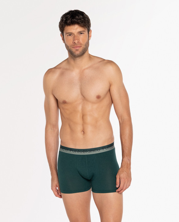 2-pack bamboo and cotton boxers, Cartago Color Green - 1 - 2 - 3 - 4