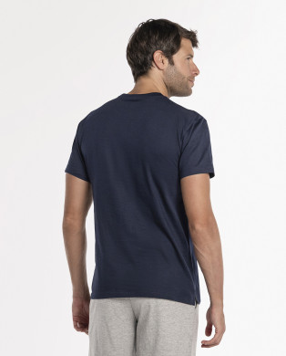 Camiseta manga corta, Basix Color Azul - 1 2
