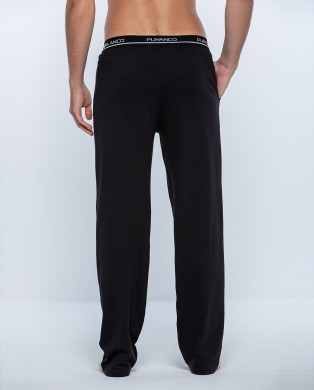 Pantalón largo goma vista, Basix Color Negro - 1 2