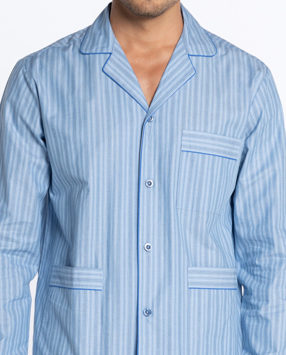 Ensemble long, Bedwear, Oliver Couleur Bleu - 1 - 2 - 3