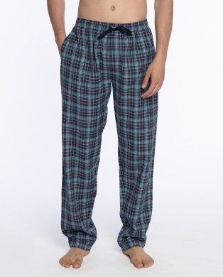 Pantalon long viella en coton, Basix Couleur Bleu marine - 1