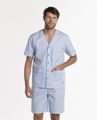Pijama corto, Bed Wear, Andrew Color Azul - 1