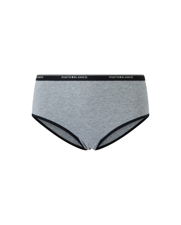 Brief alto Basix Color Gris - 1 - 2 - 3 - 4 - 5