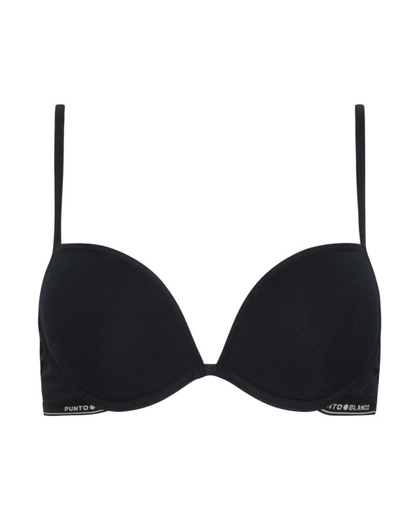 Sostenidor Push-Up Basix Color Negre - 1 - 2 - 3 - 4 - 5