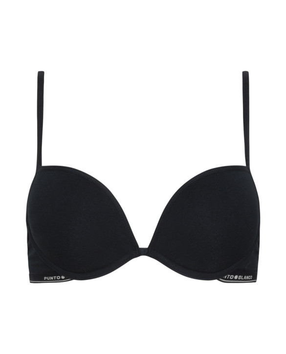 Sostenidor Push-Up Basix Color Negre - 1 - 2 - 3 - 4 - 5