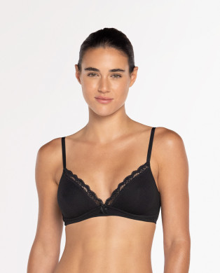 Soutien-gorge sans mousse ni armature Urban Lace Couleur Noir - 1