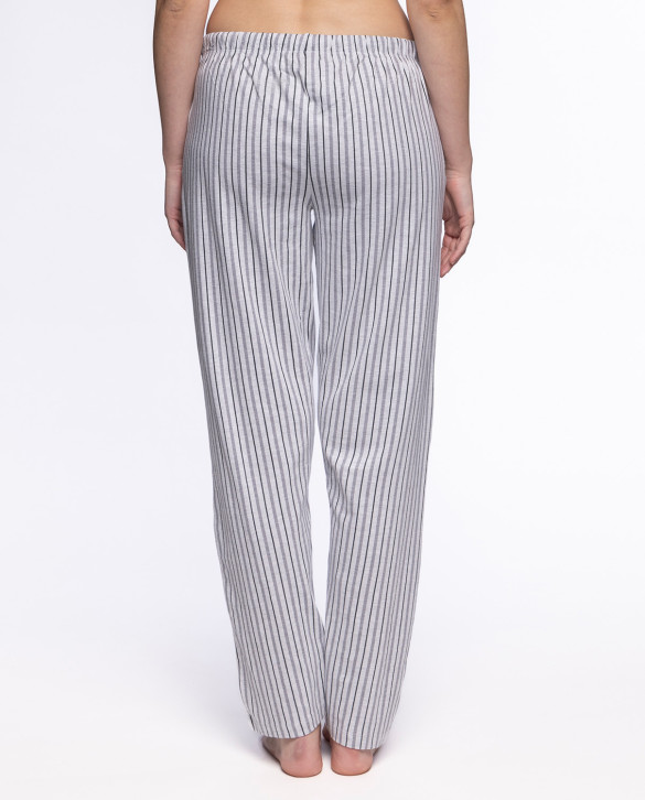 Pantalon rayé, Basix Couleur Gris clair - 1 - 2
