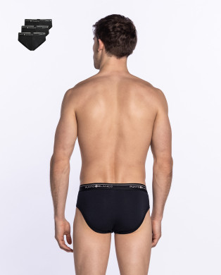 Pack de 3 Slips, Basix Color Negre - 1 2
