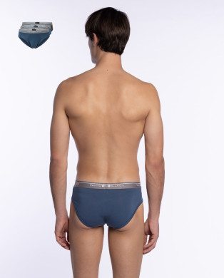 Pack of 3 Briefs, Basix Color Assorted - 1 2