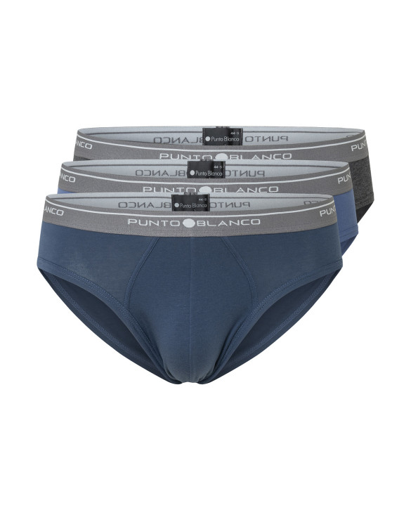Pack de 3 Slips, Basix Color Assortit - 1 - 2 - 3 - 4 - 5 - 6