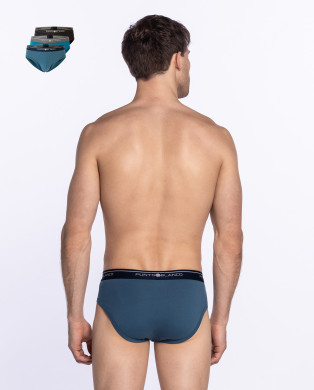 Pack of 3 Briefs, Basix Color Assorted - 1 2