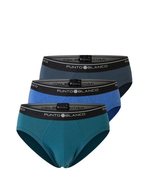 Pack de 3 Slips, Basix Color Assortit - 1 - 2 - 3 - 4 - 5 - 6