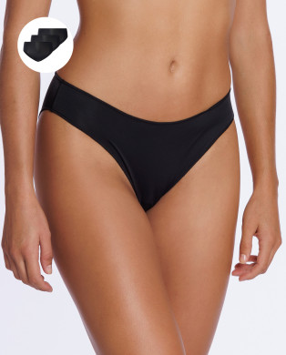Pack de 3 brief de microfibra Color Negro - 1