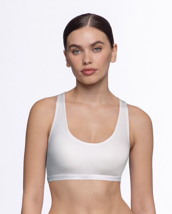 Top deportivo, Basix Color Blanco - 1