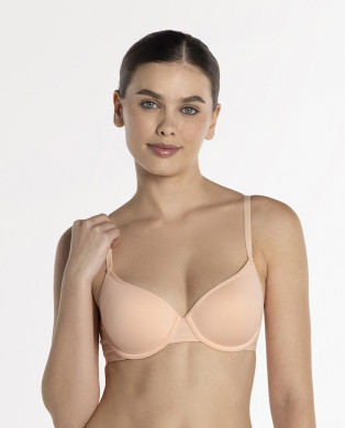 Basix Foam Bra Color Salmon - 1